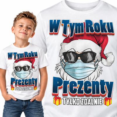 KOSZULKA DZIECIĘCA ŚWIĄTECZNA W TYM ROKU PREZENTY